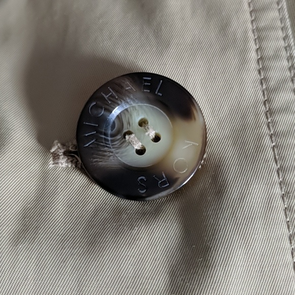 Michael Kors Khaki Trench Coat sz XS - Picture 7 of 7